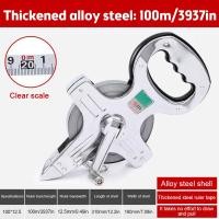 ราคา tecmallตลับเมตรวัดที่ เทปวัดระยะ เครื่องมือวัดระยะ ขนาด100เมตร อุปกรณ์ช่างเทปวัดที่ 100 เมตร ตลับเมตรวัดที่ เทปวัดระยะ เครื่องมือวัดระยะ เทปวัดระยะไฟเบอร์กลาส 100m อุปกรณ์ช่าง (18716021426)