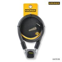 ราคา ส่งฟรี KRUKER สายล็อคสลิง สายล็อคจักรยาน สลิงล็อคจักรยาน มอไซต์ กุญแจล็อค KK1538 (19417397150)