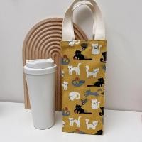 ราคา JUNGLEPIA ป้องกันความร้อน ถุงใส่ถ้วย ผ้าใบแคนวาส กระเป๋าโท้ท ที่วางแก้วน้ำ ถ้วยแขนเสื้อ ถุงใส่ขวดน้ำ ถุงเครื่องดื่ม (20027298791)