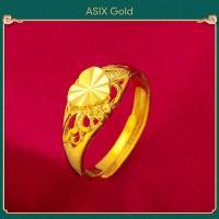 ราคา ASIX GOLD แหวนดอกไม้ผู้หญิงทอง 24K สัมผัสน้ำได้ ไม่ลอกไม่ดำ (15684368047)