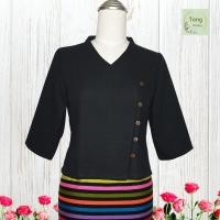 ราคา เสื้อล้านนา เสื้อผ้าไทยผญ เสื้อผ้าฝ้าย เสื้อใส่กับผ้าถุง เสื้อพื้นเมือง ผ้าไทย เสื้อผ้าไทย ชุดพื้นเมือง ผ้าฝ้าย เสื้อกุหลาบ (19470946653)