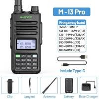 ราคา BAOFENG M 13โปรวอล์คกี้ทอล์คกี้ไร้สายเครื่องชาร์จ Type C ระยะไกล UV13แรงสูงวิทยุสองทาง (21201107310)