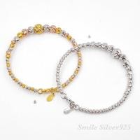 ราคา กำไลเงินแท้ 92 5 Italy ลายสังวาล ชุบ 3 กษัตริย์ ชุบโรเดียม (19760119214)