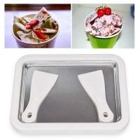 ราคา กระทะผัดไอติม ถาดผัดไอติม เครื่องทำไอติมผัดIce Cream Roller สำหรับครอบครัวเด็ก DIY Ice Cream เครื่องทำไอติมผัดแบบมินิ กระทะทำไอติม กระทำไอติมผัด (10610266283)