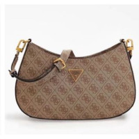 ราคา GUESS กระเป๋าสะพายไหล่แฟชั่นผู้หญิงกระเป๋าแบบหนีบแขน VG841618 (20082937016)