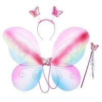 ราคา Pickmine 2023ปีกนางฟ้าสีสันสดใสใหม่สำหรับเด็กแสดงบนเวทีปีกผีเสื้องานปาร์ตี้วันเกิดวันฮาโลวีนปีกนางฟ้าพร้อมไม้กายสิทธิ์และห่วงผม (19429125884)
