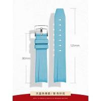 ราคา สายนาฬิกายางสำหรับ Omega X Swatch Joint MoonSwatch Constellation Sports 20มม สายนาฬิกาปลายโค้งสำหรับนาฬิกา Rolex (19645727000)