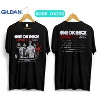 ราคา เสื้อยืดผู้ชาย Kaos one ok rock live in jakarta 2023 bahan katun premium ok23d (19801955138)