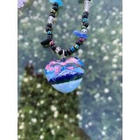 ราคา สร้อยลูกปัด จี้ดินปั้นเพ้นท์ดอกทานตะวัน แฮนด์เมด (20956219664)