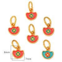 ราคา คุณภาพสูงเคลือบทองชุบทองเหลือง Charm Lotus Bell ปลาจีน Lucky Amulet Charms จี้สำหรับสร้อยข้อมือสร้อยคอเครื่องประดับทำ Accessories (15446266109)