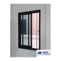 ราคา หน้าต่างบานเลื่อน2บานสลับ ขนาด 100x80 cm พร้อมมุ้ง หน้าต่างอลูมิเนียมสำเร็จรูป จัดส่งฟรี (4530388593)