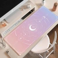 ราคา Kawaii Moon Star Mouse Pad Extra Girly อุปกรณ์เสริม Playmats น่ารักพรม Lapto Gamer สีม่วงสีชมพู Magic แป้นพิมพ์ขนาดใหญ่ MouseMat (21170677166)