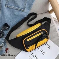 ราคา Fashion Shop X ผ้าใบเอวกระเป๋าผู้หญิงสีตีซิปF Annyแพ็คถนนเข็มขัดหน้าอกกระเป๋าF 201 (4074102617)