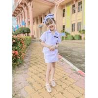 ราคา มีโปรส่งฟรี ชุดพยาบาลเด็กชุดพยาบาลชุดอาชีพเด็กใช้ผ้าตัดยูนิฟอร์มจริง (9636106476)