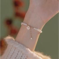 ราคา We Flower Elegant Lucky Happiness Gem Charm Bracelets for Women Girls Silver Wrist Chain Bangle Bracelet Jewelry (13422514111)