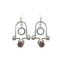 ราคา iCONiC ฺNOTH EARRING 1594 ต่างหู โลหะ สีเงิน ประดับ คริสตัล ต่างหูไฮโซ เครื่องประดับผญ ต่างหูออกงาน (3461310536)
