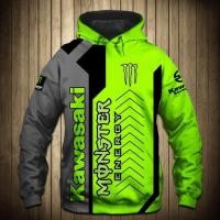 ราคา MENS Kawasaki 3D Hoodie Great Design Full (8856374352)