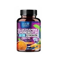 ราคา Glucosamine Chondroitin ขมิ้น MSM Triple Strength Joint อาหารเสริม แคปซูลอาหารรายวัน (21287843912)