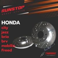 ราคา Runstop slot จานเบรค honda city jazz brio brv mobilio Freed รันสต๊อป เซาะร่อง เจาะรู ฮอนด้า ซิตี้ แจ๊ส ทุกรุ่น (12437867984)