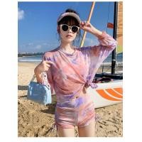 ราคา C MALL ชุดว่ายน้ำแฟชั่น ชุดว่ายน้ำเซ็ท3ชิ้นมีเสื้อคลุมด้วย รุ่น 0195 (11012152547)