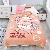 ราคา ผ้าห่มขนมิ้ง 4 5ฟุต หนัก 1 KG ผ้านุ่ม หนามีลายสองด้าน สองผืนประกบกัน (1268394524)