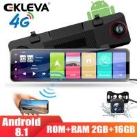 ราคา EKLEVA 11 นิ้วกล้องติดรถยนต์กระจก Android 8 1 กล้องติดรถยนต์ Dash Cam 4G WIFI GPS ADAS บลูทูธกระจกรถ DVR เลนส์คู่ด้านหน้าด้านหลัง Dashcam เครื่องบันทึกวิดีโออัตโนมัติ (547652872)