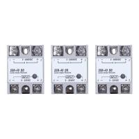 ราคา Single Phase Solid State Relay DC DC SSR 40DD 40A DC3 32V DC5 60V สีขาว เงิน (14384435842)