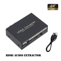 ราคา HDMI Audio Extractor สเตอริโอ Extractor Converter ออปติคอล TOSLINK SPDIF 3 5มม Audio Splitter Adapter (9249114388)