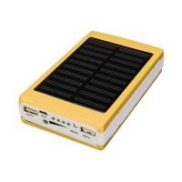 ราคา เคสกล่องเปล่า USB คู่เคสพลังงานแสงอาทิตย์ LED 20000Mah สำหรับพาวเวอร์แบงค์ไม่มีแบตเตอรี่ (9915547483)