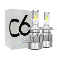 ราคา TH Led C6 ไฟหน้า ไฟหน้ารถ หลอดไฟหน้า 1 คู่ LED COB H4 C6 10800LM 120W 6000K (8157802171)