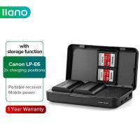 ราคา LLANO Cannon LP E6 LP E6N LP E6NH เครื่องชาร์จแบตเตอรี่กล้องดิจิตอลสำหรับ EOS R5 R6 5D Mark IV III 5DS R 6D Mark 70D 7D 90D 80D พร้อมเครื่องชาร์จแบตเตอรี่ (16476082069)