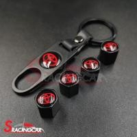 ราคา จุกลมยางรถยนต์ พร้อมโลโก้ จุกปิดลมยางพร้อมประแจ ฝาปิดจุกลม ยางรถยนต์ Toyota โลโก้แดง 1 ชุด 4 อัน Car Tire Valve Caps By Sracing (13701014846)