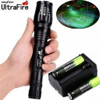 ราคา มีในสต็อก ต้นฉบับUltrafire 200000LM T6 LEDพลังงานสูงไฟฉายไฟฉายโคมไฟแสงและที่ชาร์จ (4411286829)