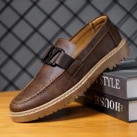ราคา 2023 ใหม่อังกฤษรองเท้าผู้ชายทั้งหมดกับ lv รองเท้าลําลองผู้ชาย ชุดธุรกิจ รองเท้าหนังสีดํา รองเท้าแฟชั่นทํางาน cy14 (20768519894)