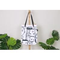 ราคา ARTSTORY Canvas Bag สายหนังสะพายข้าง กระเป๋าผ้าสะพายข้าง (17505175426)