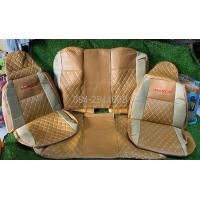 ราคา Nissan March นิสสัน มาร์ช ชุดหุ้มเบาะสวมทับเข้ารูปตรงรุ่นเต็มคัน หนังเทียมเกรดพรีเมี่ยม กันน้ำไม่อมฝุ่น ไม่สะสมเชื้อโรคเหมือนเบาะผ้า (14567397567)