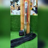 ราคา KAWAMA บาดาล รุ่น 4PLWQ14S 1 1 1 5นิ้ว 1 5แรงม้า 14ใบพัด ลงบ่อ4 6นิ้ว HEAD MAX 92เมตร หัวทองเหลือง 50เมตร กล่องคอนโทรล ปั๊มน้ำ ซัมเมิส สูบน้ำ ปั๊ม ส่ง KERRY (7744653983)