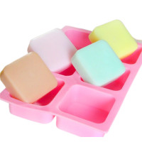ราคา แม่พิมพ์ซิลิโคน พิมพ์สบู่ พิมพ์วุ้น พิมพ์ขนม รูปสี่เหลี่ยม 6 ช่อง 120 G (10664903767)