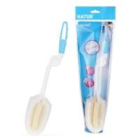 ราคา เนเจอร์ แปรงล้างขวดนม หัวแปรงฟองน้ำ ด้ามหมุน 360 องศา Natur Sponge Bottle Brush (11614297357)