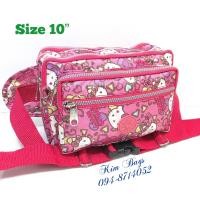 ราคา กระเป๋าคาดเอว สีพื้น คิตตี้ โดเรม่อน มิกกี้เมาส์ 10นิ้ว (20978693013)