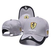 ราคา Hot F1 racing Ferrari baseball cap event mens and womens cotton snapback hat adjustable (19866892344)