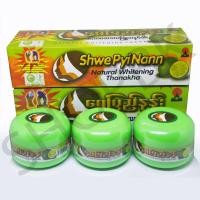 ราคา Shwe Pyi Nann ทานาคา แป้งพม่า ชุด 50กรัมx3 กระปุก ของแท้ 100 (5849662413)