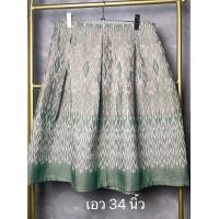ราคา กระโปรงผ้าไทย กระโปรงผ้าฝ้าย กระโปรงผ้าทอ ทรงวนิดา ทรงสุ่ม อัดกาวทั้งตัว ซิปหลัง (17158611181)