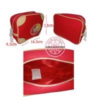 ราคา ของแท้ กระเป๋าเครื่องสำอาง สีแดง ESTEE LAUDER Estee Hotel Resort and Spa Red Pouch (8046285953)