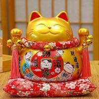 ราคา แมวนำโชค แมวกวัก แมวนำโชคเซนโซจิ แมวสไตล์ญี่ปุ่น กวักโชคลาภ เงินทอง กระปุกแมวกวักนำโชค เรียกลูกค้าเข้าร้าน สูง 7 นิ้ว (7894831253)