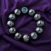 ราคา Marvel Peripheral Cartoon Black Panther Chimo You Bead Bracelet Necklace Creative Retro Personality Accessories Gift Wholesale (20345947688)