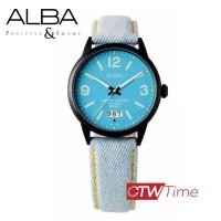 ราคา ผ่อนชำระ สูงสุด 10 เดือน Alba Jeans limited edition นาฬิกาข้อมือผู้หญิง สายหนังหุ้มยีนส์ รุ่น AS9C11X1 AS9C11X วินเทจ (13082853890)
