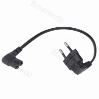 ราคา C7สายไฟกระแสสลับมุม90องศาสำหรับ Samsung Philips SONY LED TV EU SCHUKO CEE7 16ถึง IEC สายอะแดปเตอร์ตะกั่ว C7 (21170258194)
