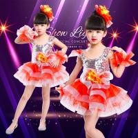 ราคา เครื่องแต่งกาย ชุดเต้นรํา กระโปรง ผ้าตาข่าย ปักเลื่อม สําหรับเด็กอนุบาล 7 21 (20539498598)