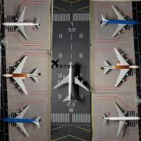 ราคา โมเดลเครื่องบินจำลอง1 400 3D เครื่องบินรันเวย์โมเดลสนามบินพร้อมชุดประกอบโมเดลโครงรองรับอุปกรณ์ลงจอดงานสร้างผ้ากันเปื้อน (20495859141)